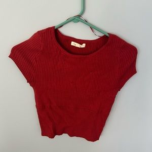 Red knit Pacsun t-shirt
